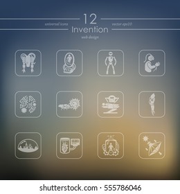 Set of invention icons
