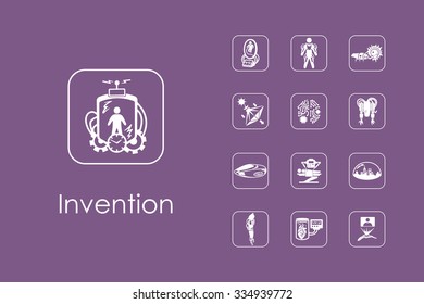 It is a set of invention simple web icons