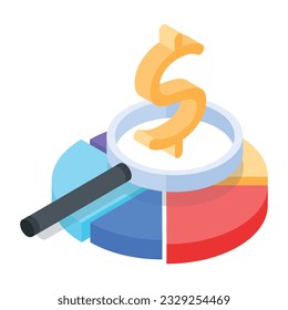 Set of Investment Isometric Icons 

