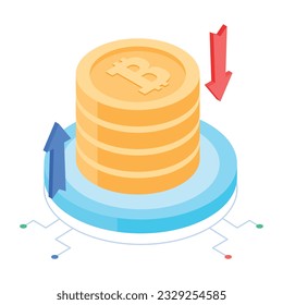 Set of Investment Isometric Icons 


