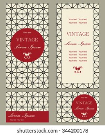 set of invitation cards