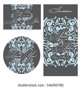 Set of invitations