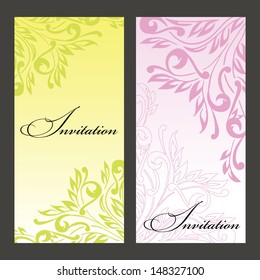 Set of invitations
