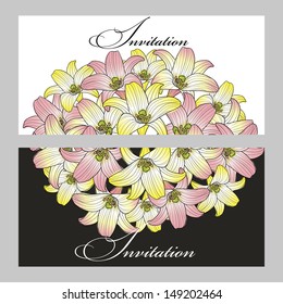 Set of invitations