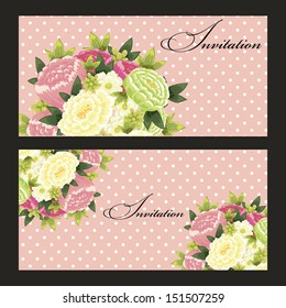 Set of invitations