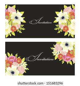 Set of invitations