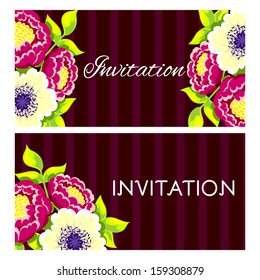 Set of invitations