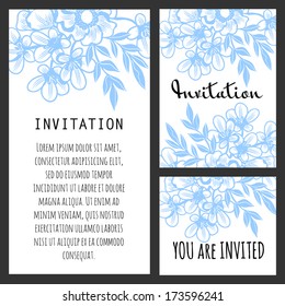 Set of invitations
