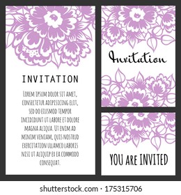Set of invitations Set of invitations