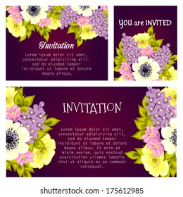 Set of invitations