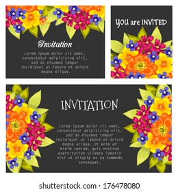 Set of invitations