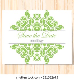 Set of invitations with abstract background