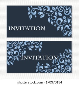 Set of invitations. Vector file has few layers for easy using.