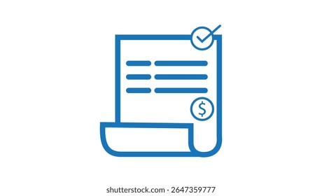 Satz von Rechnungs- und Zahlungssymbolen, die Rechnungen, Zahlungen, Buchungen und Finanztransaktionen darstellen. Ideal für Business-Apps, Buchhaltung, E-Commerce und finanzrelevante Benutzeroberflächen.