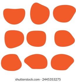 Set von unregelmäßigen Formen, Bio-Kleckse Design eps 10
