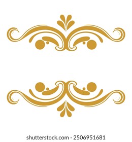 set of Islamic gold vector tag ornaments gold