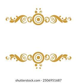 set of Islamic gold vector tag ornaments gold