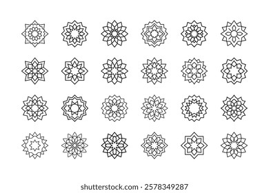 Set of Islamic Mandala Vector Art