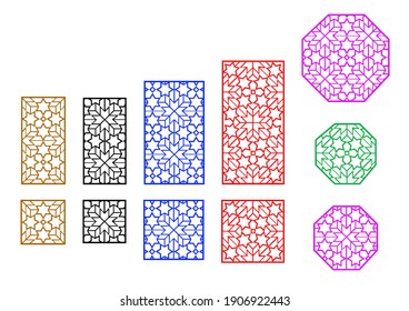 Set of Islamic Window Frame in vector art design