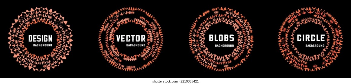 Set of isolated abstract aqua spot with gradient or dynamic color.Vector colorful neon templates. Circle shapes with vivid gradients. Fluid gradients for banners, Abstract liquid shape black, 3d.eps10