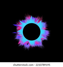 Set of isolated abstract aqua spot with gradient or dynamic color.Vector colorful neon templates.Circle shapes with vivid gradients.Fluid gradients for banners,Abstract liquid shape black,3d.eps10
