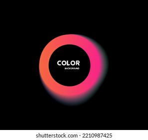 Set of isolated abstract aqua spot with gradient or dynamic color.Vector colorful neon templates. Circle shapes with vivid gradients. Fluid gradients for banners, Abstract liquid shape black, 3d.eps10