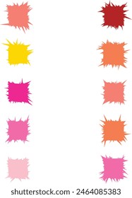Eine Reihe von isolierten abstrakten Grunge-Scribble-Hintergrund-Design-Element.