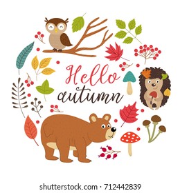 set of isolated autumn elements part 2  - vector illustration, eps
