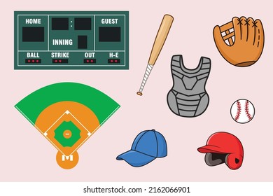 Baseball Catcher Chest Protector Free Vector and graphic 189790791.