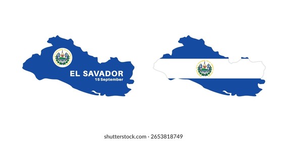  Set of isolated el savador maps. el savador flag overlaid with flag proportions. Maps and traveling around the world