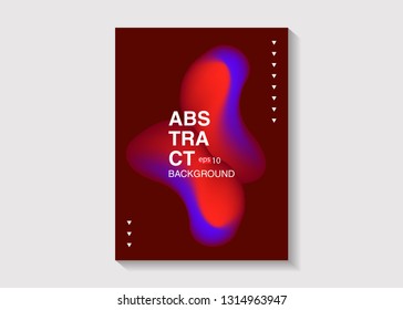 Set isolated elements of holographic chameleon design palette of shimmering colors Modern abstract pattern colorful fluid paint design