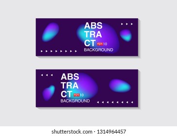 Set isolated elements of holographic chameleon design palette of shimmering colors Modern abstract pattern colorful fluid paint design