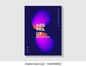 Set isolated elements of holographic chameleon design palette of shimmering colors Modern abstract pattern colorful fluid paint design