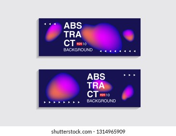 Set isolated elements of holographic chameleon design palette of shimmering colors Modern abstract pattern colorful fluid paint design