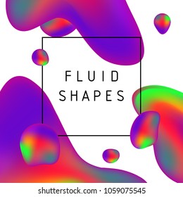 Set isolated elements of holographic fluid shapes. 