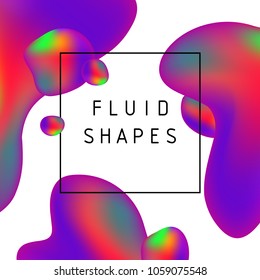 Set isolated elements of holographic fluid shapes. 