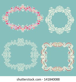 Set isolated frames - vector