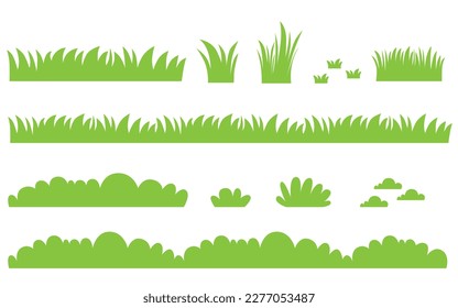 grass silhouette vector