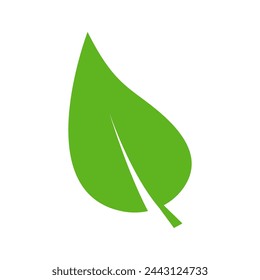 Conjunto de iconos de hojas verdes aisladas sobre fondo blanco. Iconos de hojas naturales abstractas. Elementos. Ilustración vectorial.