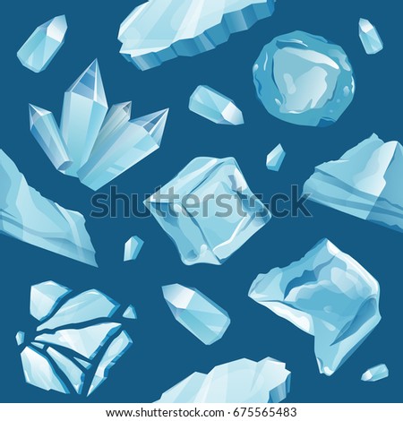 Set Isolated ice caps snowdrifts and icicles elements winter decor vector. Ice cube with transparency, 3d vector set. Snowy elements on white background. Template in cartoon style for your design