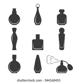 Set of isolated icons on a theme perfume