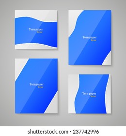 Set of isolated parts market with fragmentation. vector