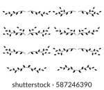 set of isolated tree branches with leaves