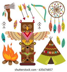 set of isolated tribal elements