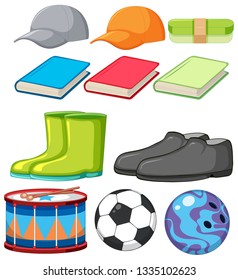 Set of isoled object illustration