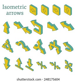 Set of isometric arrows for your design