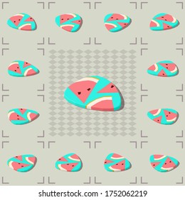Set of isometric colorful guitar picks with shadow vector icon isolated on white background. Low poly 3d vector illustration.