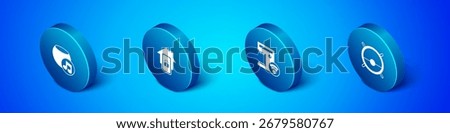 Set Isometric Voice assistant, Smart coffee machine, Robot vacuum cleaner and Mobile with smart home icon. Vector