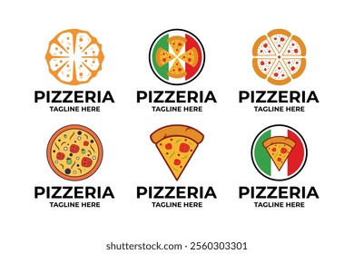 Set Of Italian Pizza logo design