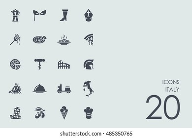 Set of Italy icons